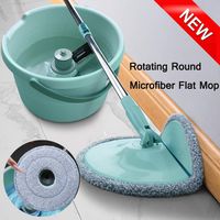 Fineday Rotating Mop, 360°Rotating Head Easy Magic Floor Mop Bucket Head Microfiber Spinning