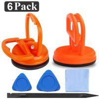 6 Pack Heavy Duty Suction Cups Screen Suction Cup Phone Computer Replacement Screen Repair Tools Compatible for iPad, iMac, MacBook, Tablet, Laptop, iPhone, Samsung, Huawei etc LCD Screen Opening Tool