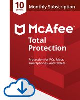 McAfee Total Protection|Antivirus| Internet Security| 10 Device| 1 Month Subscription with auto renewal |2020 Ready
