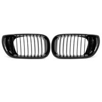 uxcell 2pcs Glossy Black Front Hood Kidney Grille Grill for 2002-2005 BMW E46 4D Sedan 320i 325i 325xi 330i 330xi