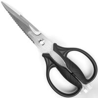 Kitchen Scissors - Heavy Duty Take Apart Shears for Cutting Chicken, Poultry, Fish, Food, Meat - Black