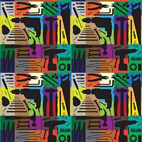 Flat Wrap Wrapping Paper 19'X27" 2 Sheets/Pkg-Masculine