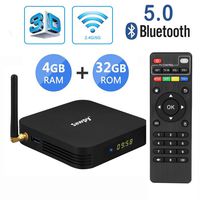 Sawpy TX6 Android tv Box 9.0 4GB RAM DDR3 + 32GB ROM Allwinner H6 up to 1.5 GHz Quad core ARM Cortex-A53 4K&6K 2.4GHz&5GHz WiFi Bluetooth 5.0 USB 3.0 Smart TV Box