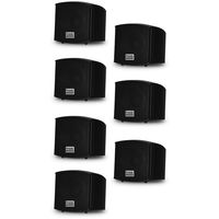 Acoustic Audio AA321B Mountable Indoor Black Speakers 1400 Watts 7 Piece Set AA321B-7S