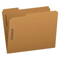 Pendaflex Fastener Folders, 2 Fasteners, Letter Size, Kraft, 1/3 Cut Tabs, in Left, Right, Center Positions, 50 Per Box (FK212)