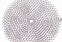 FORESTIME Stainless Steel 316 Cast Iron Cleaner Brush Scrubber for Cast Iron Pan Cast (C, 2020cm)