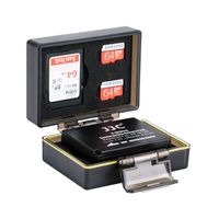 Camera Battery Case for Fujifilm NP-W126 JJC Camera Battery Storage Case Holder for Fuji Fujifilm X-T1 X-T2 X100F X-T10 X-T20 X-PRO1 X-PRO2 X-A1 X-A3 X-E1 X-E2 X-E2S X-M1,Water-Resistant-1 Pack