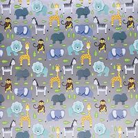 Jillson & Roberts Gift Wrap, Zoo (8 Rolls 5ft x 30in)