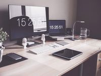 IMAGINE WORK SURFACE Ultra-Thin 18" x 25" Non-Slip Desk Pad Made in USA - Clear