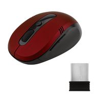 JonerytimeWireless Mouse Cordless Optical Scroll 2.4GHZ Mouse PC Computer (Red)