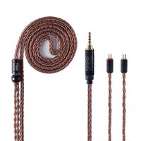 Earphone Replacement Cable Yinyoo 16 Cores Single Crystal Copper Cable Earphone Cable for AS10 ZS10 PRO CCA C10 C16 C04 ZS7 ZSR ZSX TRN V80 V90 BA5 ZS6 ES4 ZST Blon-03 Yinyoo ASH V2(2pins, 2.5mm jack)