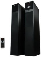 beFree Sound Bluetooth Powered Tower Speakers, Brushed