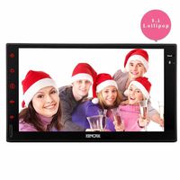 EinCar GPS Navigation Car Stereo Android 5.1 Lollipop 7'' Double 2 Din Car Radio Audio System Quad Core 800480 Capacitive Full-Touch Screen in Dash Bluetooth headunit Support WiFi/1080P Video/Airplay