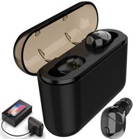 Wireless Earbuds Bluetooth Headphones Bluetooth 5.0 Mini Earphones Auto Pairing True Stereo Headset with Noise Cancelling Mic for iOS iPhone Android Smart Phones Car Driver Business Office