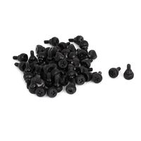 uxcell a15080400ux0248 PC Computer Case Thumbscrews 6-32 M3.5 Thumb Screws Black 50 Pcs Pack of 50