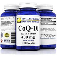 Pure CoQ10 400Mg per Serving - Max Strength - 200 Capsules - High Absorption Coenzyme Q10 Ubiquinone Supplement Pills, Extra Antioxidant for Healthy Blood Pressure & Heart