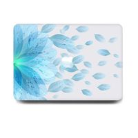 One Micron Compatible MacBook 12 Inch Case Plastic Clear Pattern Hard Matte Case Shell Compatible MacBook 12 Inch with Retina Display(Model: A1534)-Mint Blue Petal