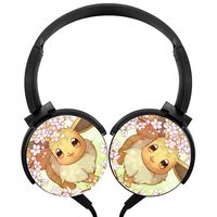 E-evee Wired Headphones Stereo Subwoofer Headphones Lightweight Portable Headphones, Black