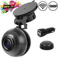 WiFi Dash Cam FHD 1080P Car Dashboard Camera 140 Degree Wide Angle Car DVR Motion Detection, Super Night Vision, Loop Recording, iOS Android APP, 64GB