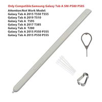 BSDTECH Galaxy P580 Stylus Touch S Pen for Samsung Galaxy Tab A 10.1 2016 SM-P580 P580 P585 (Don't Work on T580 & T585) Replacement Tips/Nibs+Eject Pin (White)