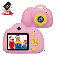 RegeMoudal  Kids Camera, Kids Digital Video Camera, 1080P FHD Kids Shockproof Video Camcorder with 2 Inch IPS Screen and 16GB SD Card, Perfect Gift Choice for kids 3-10 Years Old Boys and Girls,Pink
