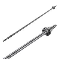 Mophorn SFU1605-1000mm Ballscrew Antibacklash 1605 Ball Screws 1 Set BK and BF12 and 1 PCS Couplers for CNC Route Grinding Machine