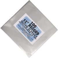 (100) 12" Record Outer Sleeves - High Clarity - Industry Standard 3mil Thick Polyethylene - 12-3/4" x 12-1/2"