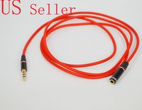 FYL Red 1.2 Meter 3.5MM 4 POSITION TRRS HEADSET EXTENSION CABLE - M/F