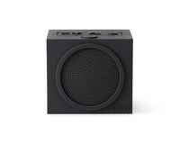 Dark Grey Lexon Square Tykho Rubber Rechargeable Bluetooth Speaker