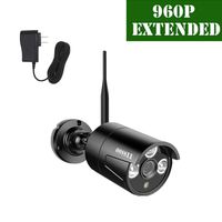 OOSSXX Outdoor/Indoor Video Surveillance Security Waterproof Black Camera,Home IP 960P Black Camera,Night Vision,just Extend for OOSSXX WiFi Kits