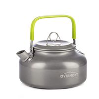 Overmont Camping Kettle Camp Tea Kettle Camping Coffee Pot Aluminum 27/42 FL OZ Outdoor Hiking Kettle Camping Gear Portable Teapot Compact and Lightweight with Silicon Handle