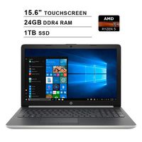 2020 Newest HP Pavilion 15 15.6 Inch FHD 1080P Touchscreen Laptop (AMD 4-Core Ryze 5 3500U up to 3.7 GHz, 24GB DDR4 RAM, 1TB M.2 SSD, AMD Radeon Vega 8, DVD, WiFi, Bluetooth, HDMI, Windows 10 Home)
