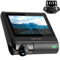 APEMAN 4K Dash Cam with OLED Touch Screen, Built-in GPS, Wi-Fi, Front and Rear Dual Dash Camera for Cars with 170°Wide Angle, Sony Sensor, Parking Mode, Motion Detection, G-Sensor