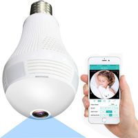 Light Bulb Camera, WiFi Home Monitor Surveillance Camera for Baby/Elder/Pet/Nanny Monitor, Wireless Camera 2.4GHz