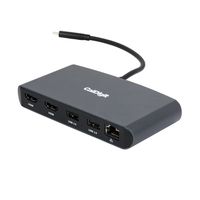 CalDigit Thunderbolt 3 Mini Dock -Portable, Bus Powered, Non Charging, 40Gbs, Dual 4K Display Adapter, USB 3.0/2.0 and Gigabit Ethernet LAN for Thunderbolt 3 Mac and PC (Dual HDMI 2.0, Black)
