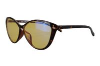 SHINU Oversize Cat Eye TR Frame, Blue Light Blocking Anti-fatigue Computer Gaming Glasses(5865 brown demi, night vision anti-blue lens)