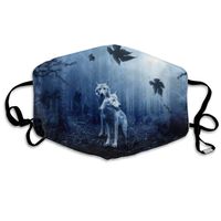 Zafmask Unisex Wolves Forest Fall Winter Breathing Mask Anti-Pollution Cycling Mouth Face Mask