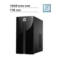 HP Pavilion 460 Premium Desktop, Intel Quad-Core i7-7700T up to 3.8 GHz, 16GB DDR4 RAM+16GB Optane RAM, Intel HD 630, 1TB HDD, HDMI, WiFi, Bluetooth, DVD, Keyboard, Mouse, Windows 10 Home