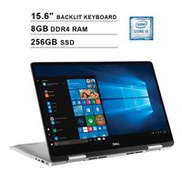 2019 Dell Inspiron 15 7586 2-in-1 15.6 Inch FHD Touchscreen Laptop(8th Gen Intel Quad Core i5-8265U up to 3.9 GHz, 8GB RAM, 256GB SSD, Intel UHD Graphics 620, Backlit Keyboard, Windows 10) (Renewed)