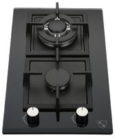 K&H 2 Burner 12" Built-in LPG/Propane Gas Glass Cast Iron Cooktop 2-GCW-LPG