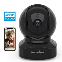 Wireless Security Camera, IP Camera 1080P HD Wansview, WiFi Home Indoor Camera for Baby/Pet/Nanny, Motion Detection, 2 Way Audio Night Vision, Compatible with Alexa, with TF Card Slot and Cloud