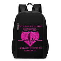 Louise Morrison Gifts For Nurses Nursing Heartbeat Women Men Laptop Travel Backpack College School Bookbag