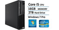 Lenovo ThinkCentre SFF Business Desktop Computer (ntel Core i5-3470 Quad-Core Processor 3.6GHz, 16GB RAM, 2TB HDD, Windows 7 Professional) (Renewed)