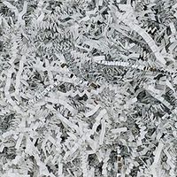 Worlds Crinkle Cut Paper Shred for Packing Filler Gift Wrap Basket Filler Colored Crinkle Paper 2LB White&Silver