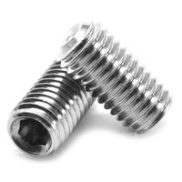 1/4"-28 x 3/8" Fine Thread Socket Set Screw Cup Point Stainless Steel 18-8 Pk 25