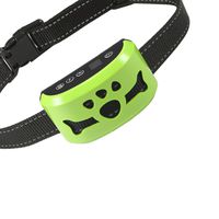 Dog No Bark Collar with Smart Detection Vibration and Harmless Shock- Rechargeable Anti Barking Device for Small Medium and Large Dog (Green)
