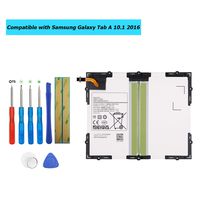 Upplus EB-BT585ABA EB-BT585ABE Replacement Battery Compatible with Samsung Galaxy Tab A 10.1 2016 TD-LTE,Galaxy Tab E 10.1,SM-P580,SM-T585,SM-T585C,SM-T580,SM-T587P with Toolkit