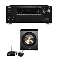 Bic Acoustech Wireless PL-200 with Wireless Kit, With Onkyo TX-RZ710 7.2 Channel Network A/V Receiver
