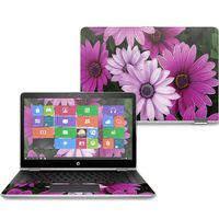Mightyskins Skin Compatible with Hp Pavilion X360 14" (2017) - Purple Flowers | Protective, Durable, and Unique Vinyl Decal Wrap Cover | Easy to Apply, Remove, and Change Styles | Made in The USA