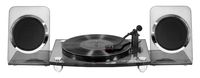 Victrola Modern Acrylic 2-Speed Bluetooth Turntable with 40-Watt Wireless Speakers, Smoke